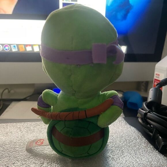 Ty Beanie Baby 6" TMNT Teenage Mutant Ninja Turtles Donatello Plush Toy - Picture 2 of 4